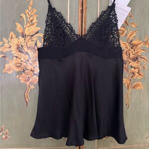 La Perla embroidery + silk camisole NWT size S